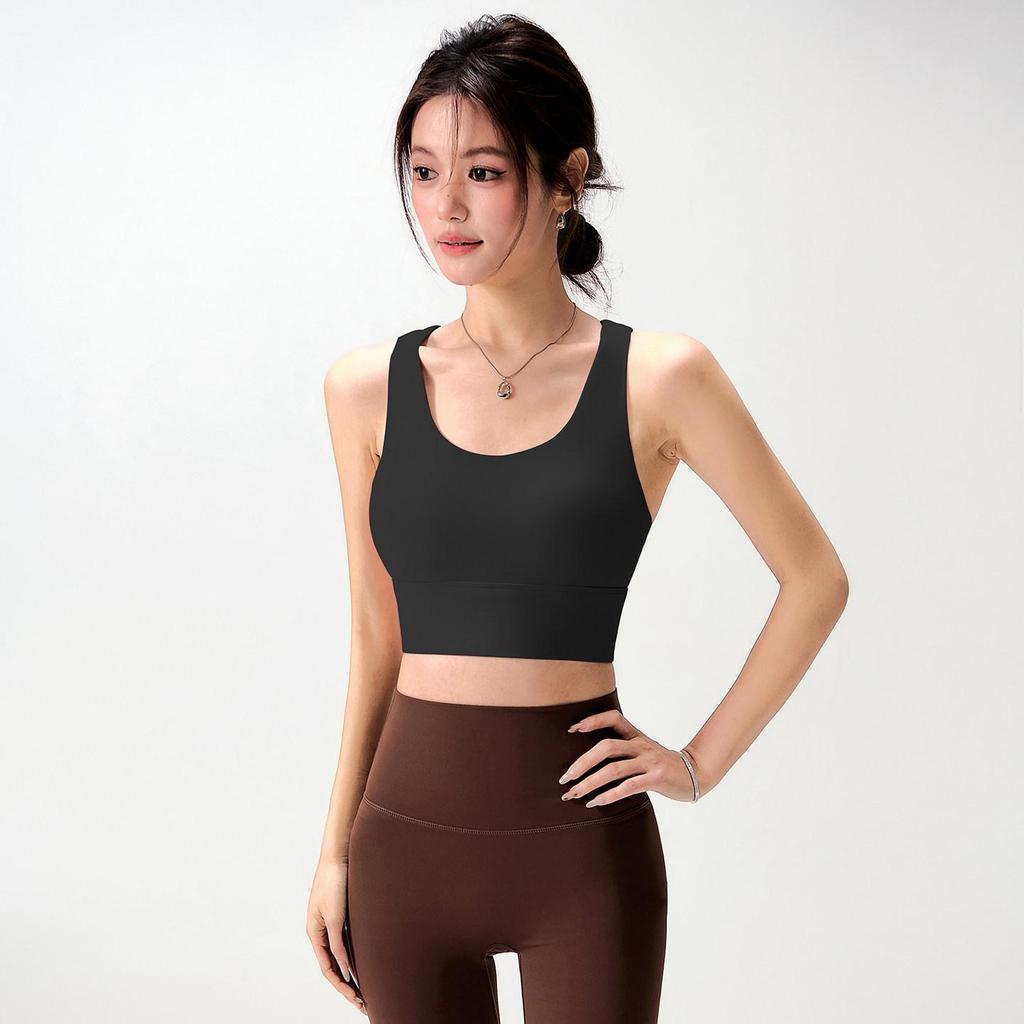 Damen High-Impact Stoßfester Sport-BH - Anti-Hänge Yoga-Weste mit Schönem Rücken-Design für Fitness und Laufen