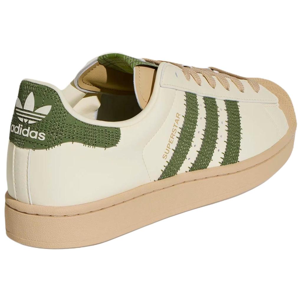 adidas Tênis Originals Superstar 2 Versátil Confortável para Skate Unissex Bege KJ3967