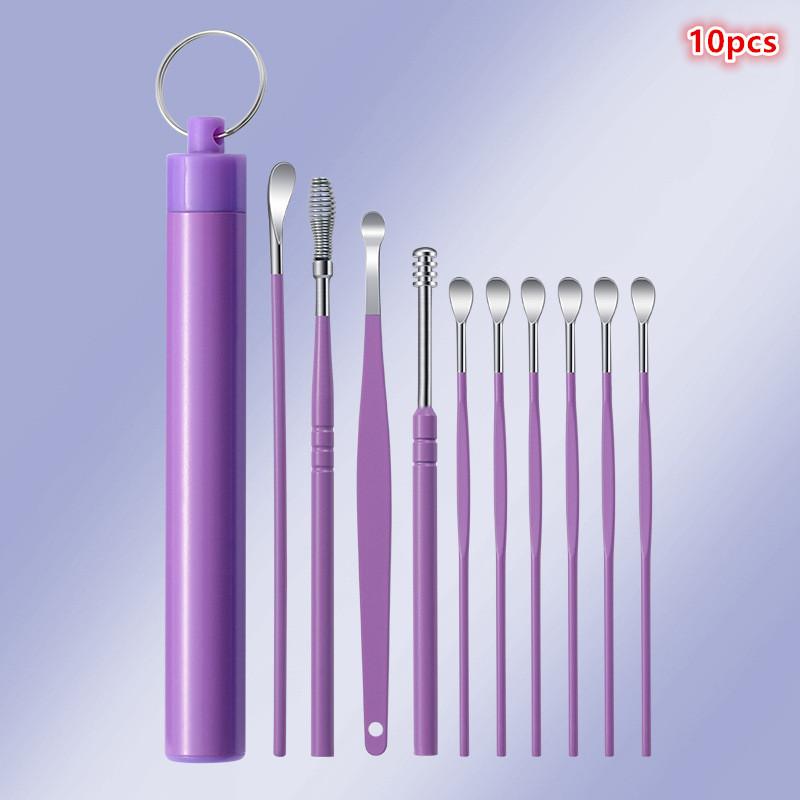 Home Ear Cleaning Kit, 6-Piece Earwax Removal Tool Set with Picks & Loops, Easy to Use & Clean