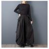 DIMANAF Plus Size Women New Long Pants Loose Trousers Big Size Casual Spring Autumn Solid Black Bottoms Skirts