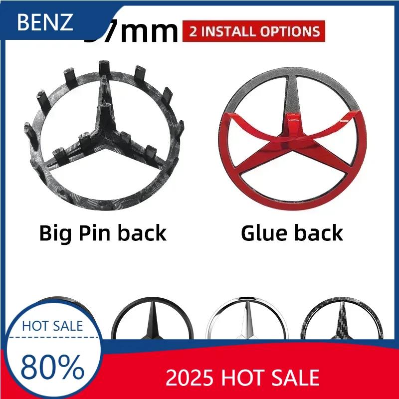 WSNPW1 Für MERCEDES-BENZ AMG Neu 2025 1 Stück 52mm 57mm Auto-Lenkrad-Plakette Emblem Aufkleber Auto-Styling Für Mercedes Benz A B C E S c