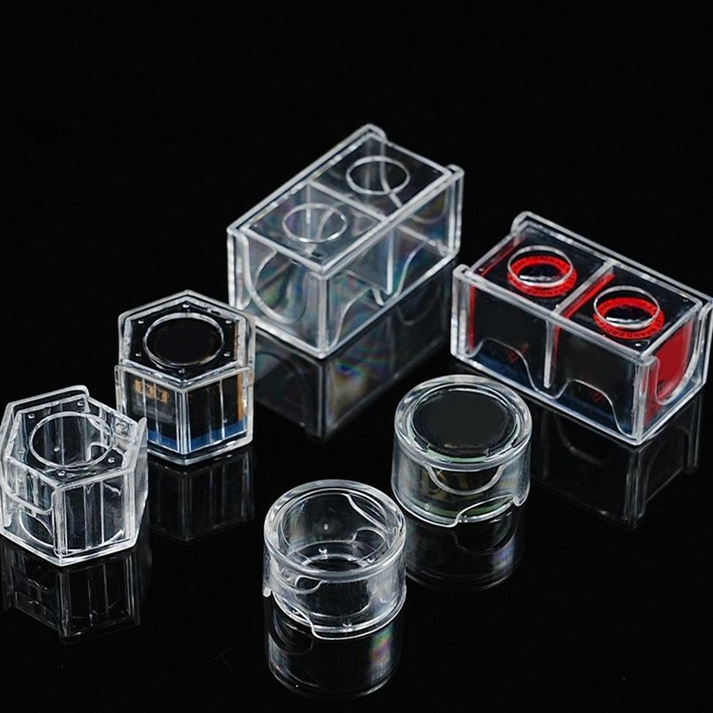 Acrylic Billiard Chalk Powder Box Clear Storage Shell Billiard Chalk Storage Box Chalk Protective Cover Easy To Use
