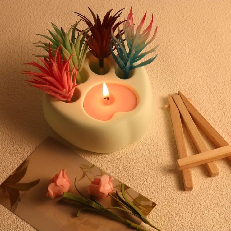 Handmade Succulent Planter Mold Cat Claw Molds Silicone Mould for Plant Lovers