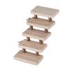 5 Layers Natural Wood Hamster Ladder Parrot Toy Climbing Stairs Pet Toys Gift Cage Accessories