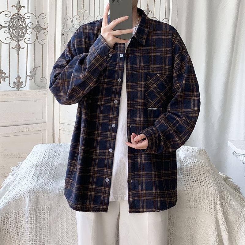 Cozy Up Mens Button Down Flannel Long Sleeve Plaid Shirts