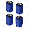 Aluminum For ST Logo Ford Focus Fiesta Mondeo Ecosport Puma Bronco C-MAX Hybrid 4pcs Car Decor Wheel Tire Valve Caps Stem Cover
