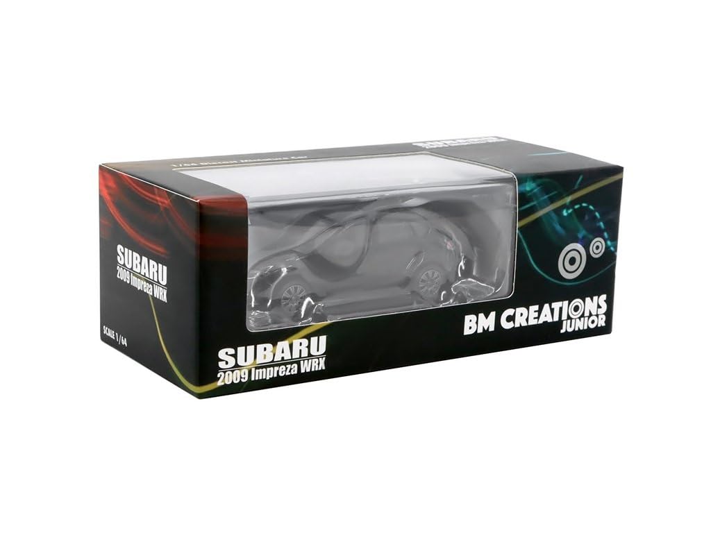 BM Creations Subaru 2009 Impreza WRX Black RHD Scale Model 64B0112 1/64