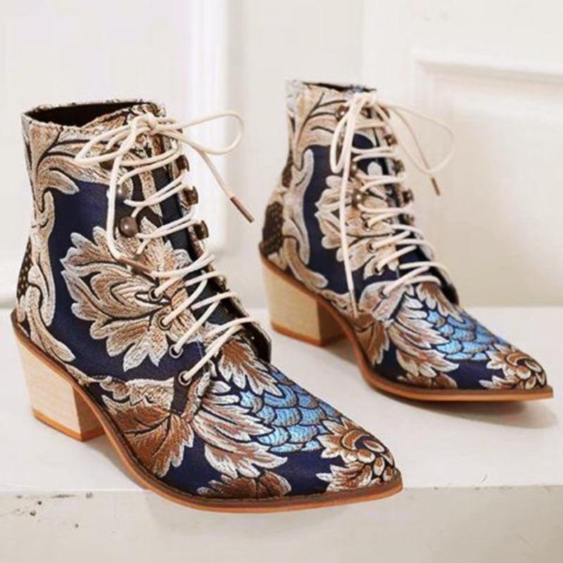 polyurethane Ankle Boots for Women High Heel Boots Sexy Pointed Toe Winter Fashion Shoes Woman Botas