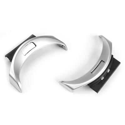 Couvercle de bouton d'interrupteur d'accoudoir de console chromé argenté pour Mercedes Benz W205 W253 2015-2020