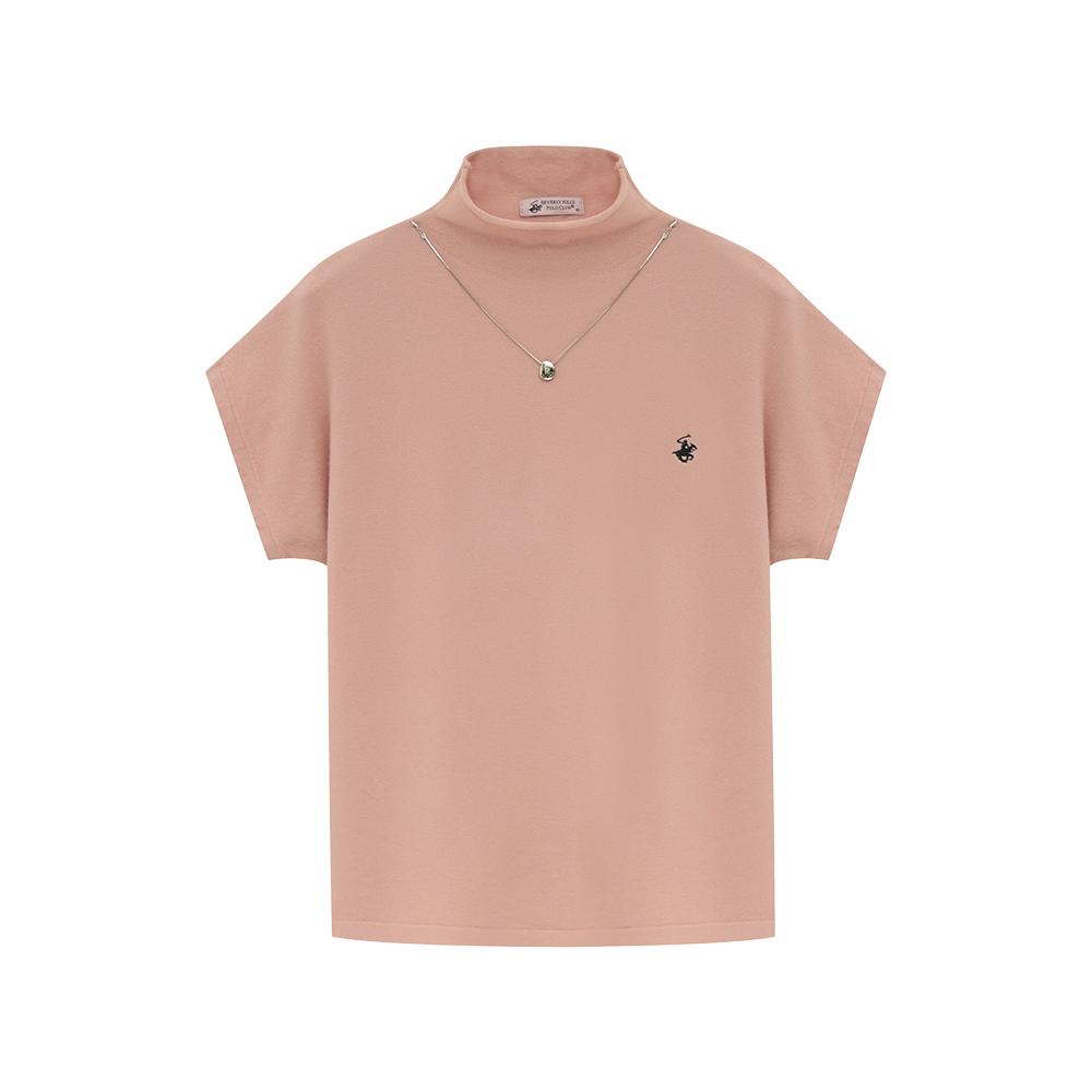 BHPOLOCLUB Women'S Necklace-Point Mock Neck Knit Tk287