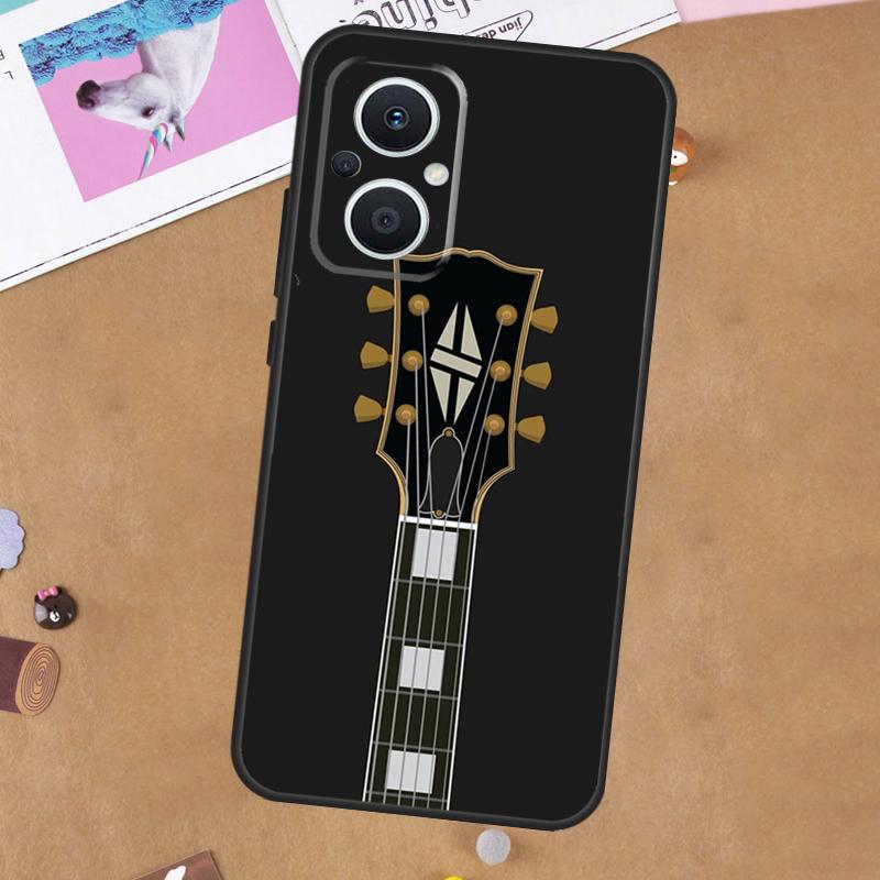 Vintage Music Guitars For OPPO Reno 13F 11F 12F 14F 10 11 12 13 14 Pro 8T 7 8 Lite OPPO Find X9 X8 X6 X5 Pro Case