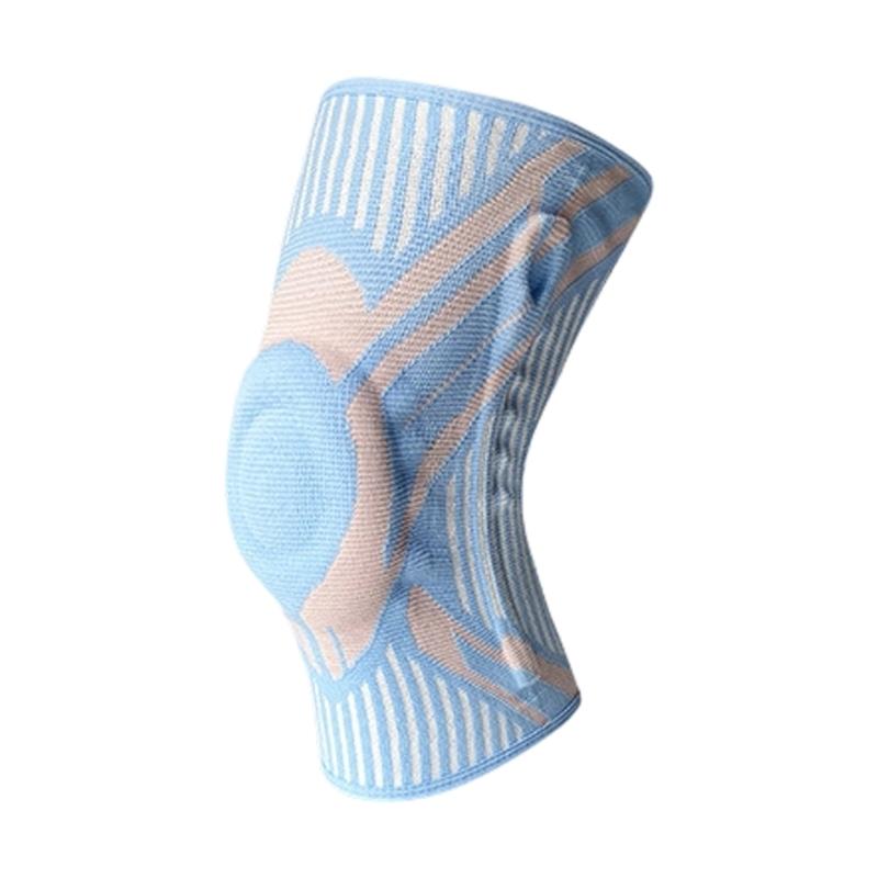 

AntiSlip Knee Brace Support Kneepad Sleeve With Silicone Grip AntiSlip Dot Perfect For Gym Outdoor Activities Running синій