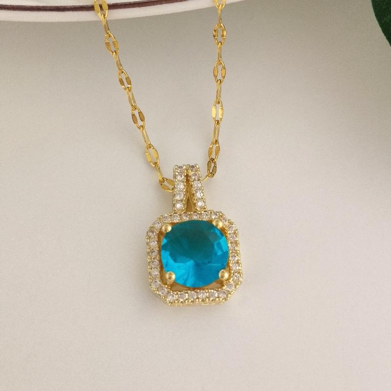 1pcs new style micro-zircon princess purse copper pendant necklace feminine personality and collar chain accessories
