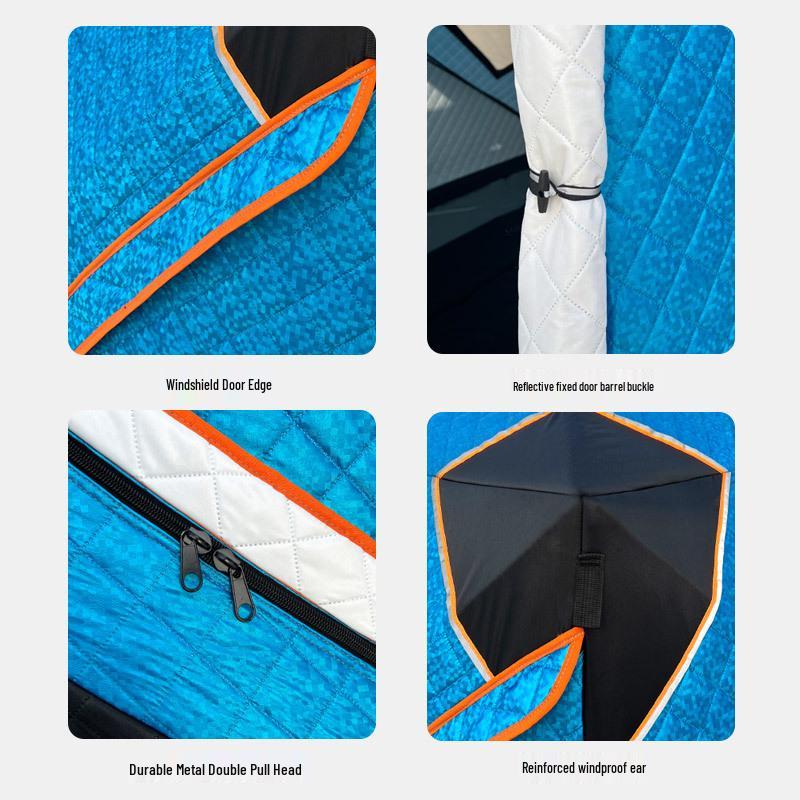 Instant Setup Multi-Person Winter Fishing Tent - Warm, Cold-Proof, Thickened with Four Corner Design