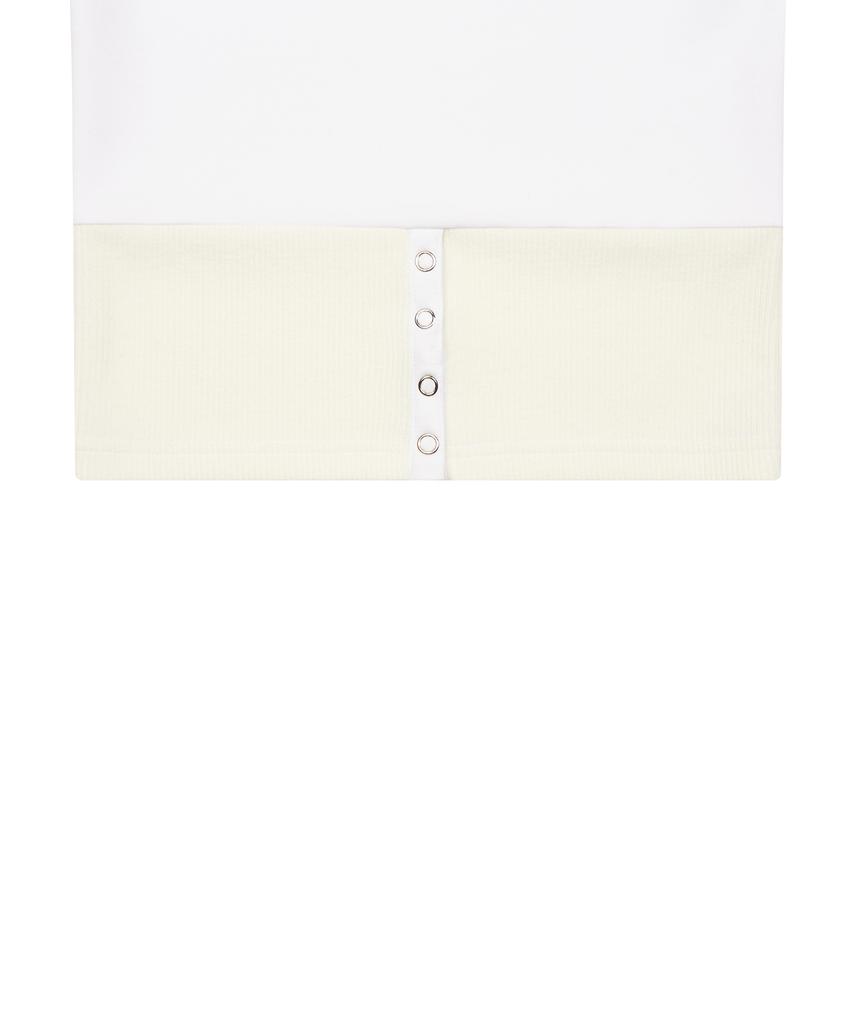 LUVISTRUE Ch Button Layered Tee(White)