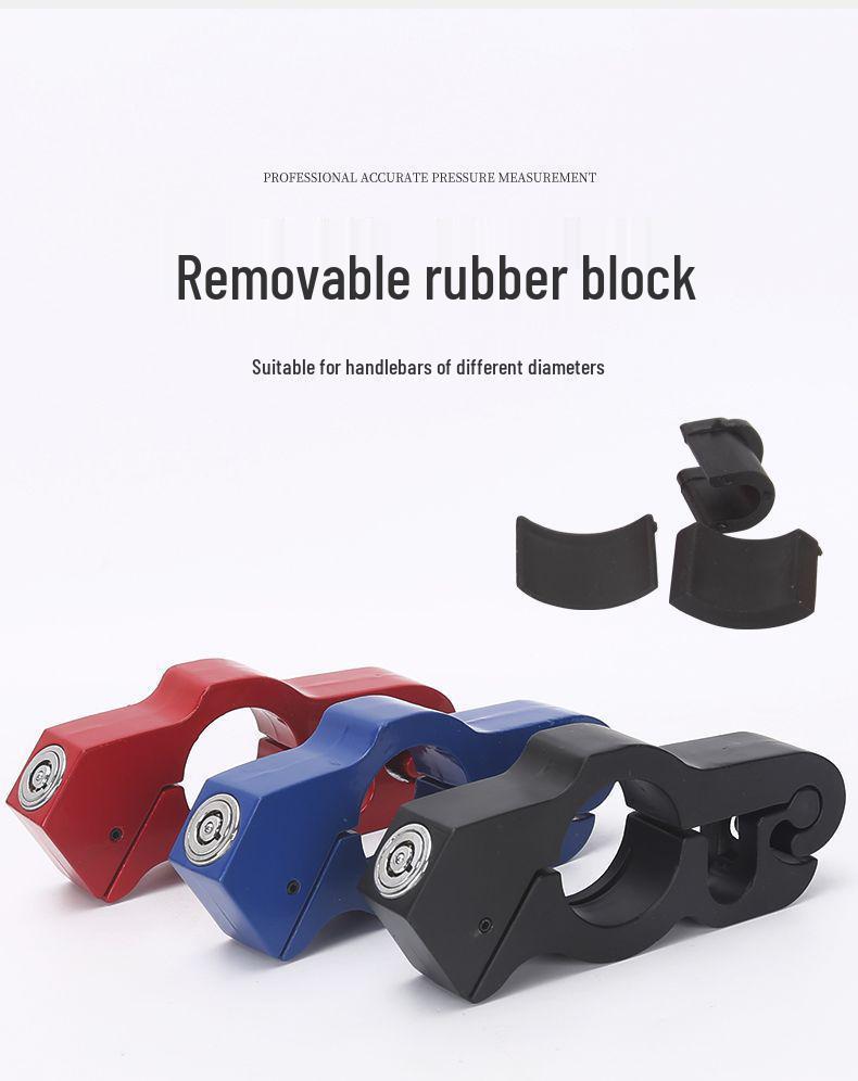 Universal Anti-Theft Motorcycle Handlebar & Throttle Lock with Alarm