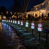 Snowman Stake Lights Outdoor Christmas Decoration, Powered Garden Path Lights for Yard Party, Auto /Off