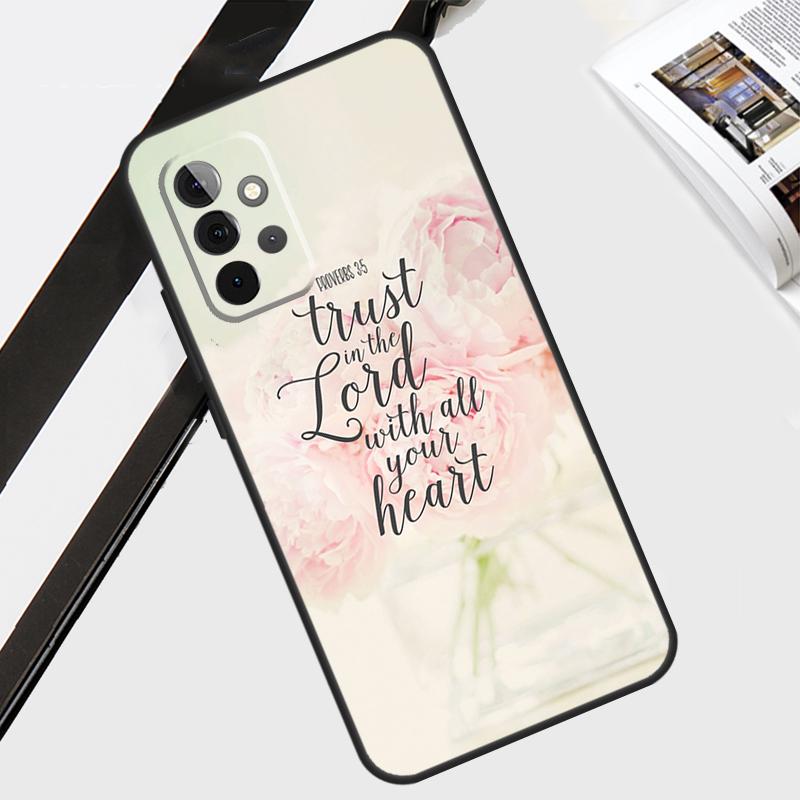 Bible Verse Quotes Case For Samsung Galaxy A55 A35 A15 A56 A36 A26 A16 A06 A54 A34 A14 A12 A22 A32 A52 A13 A53