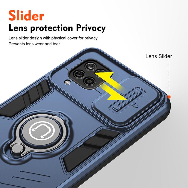 Luxury Shockproof Armor Magnetic Case For Samsung Galaxy A12 A22 A32 Silicone Bumper Hard PC Back Cover For Samsung A32 4G Cases