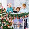 Weihnachtsdekorationen Holz Bunt Lebkuchenhaus Dekorationen Weihnachtsbaumschmuck Heimaufhänger Handgemachte Weihnachtssets