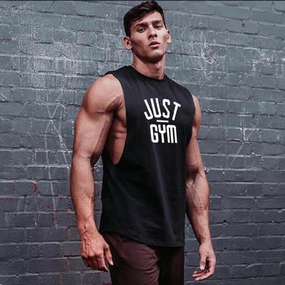 Camiseta sin mangas Canotte para hombre, ropa deportiva para gimnasio, culturismo, con sisa baja, sin mangas, para entrenamiento