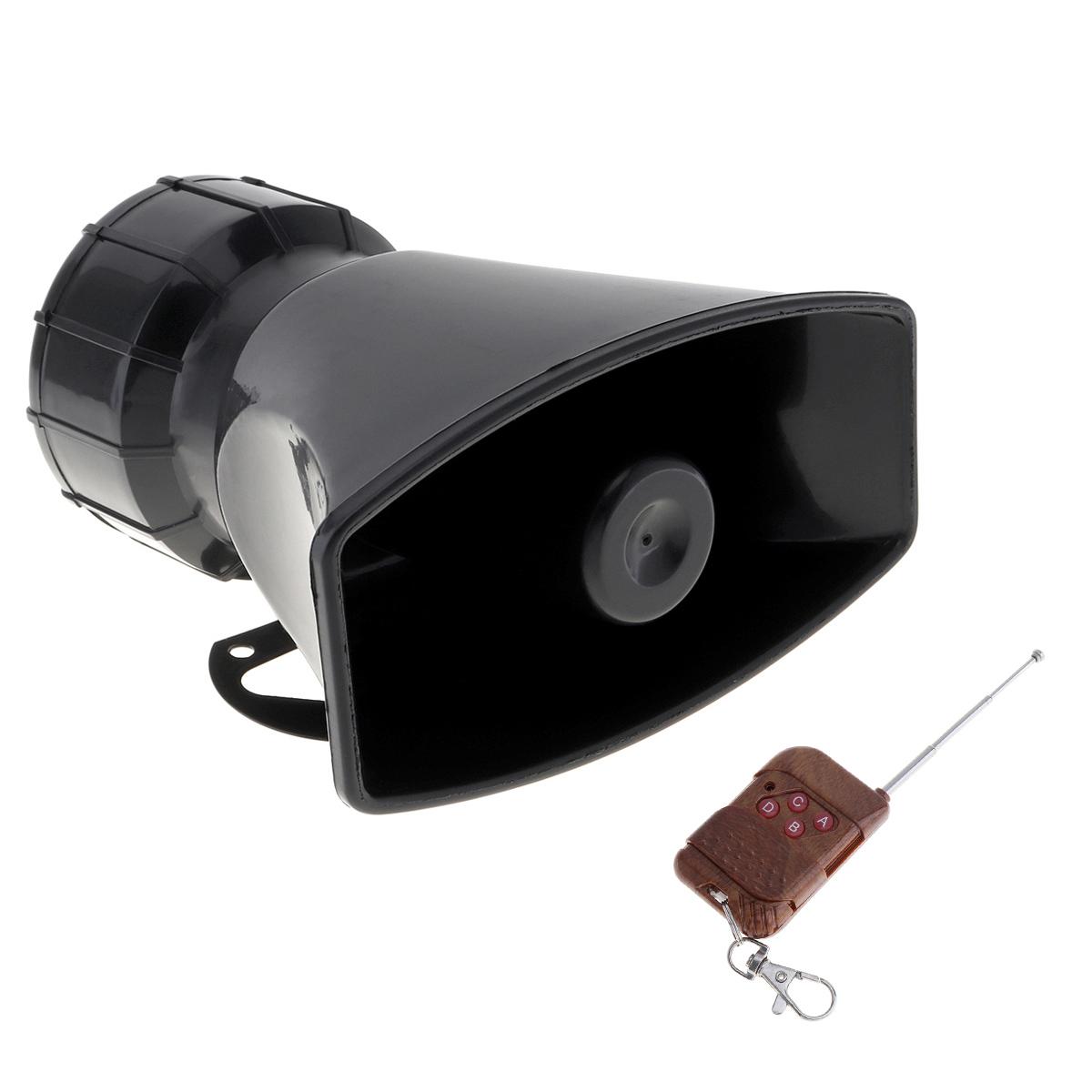 

100 Вт 7 Звук 12 В Автомобильная Сирена Автомобильный Рог для Легковых Автомобилей Грузовиков Мотоциклов с Пультом Дистанционного Управления, Предупреждающая Сирена Динамик Рог