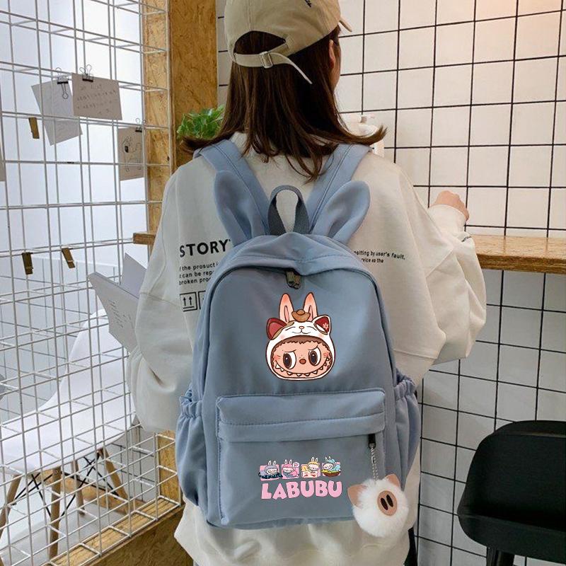 3Pcs/set Cute Printed Backpack Lunch Bag Pencil Case Children Girl Boy Mokoko Student Schoolbag Zimomo Kid Gift Mochila