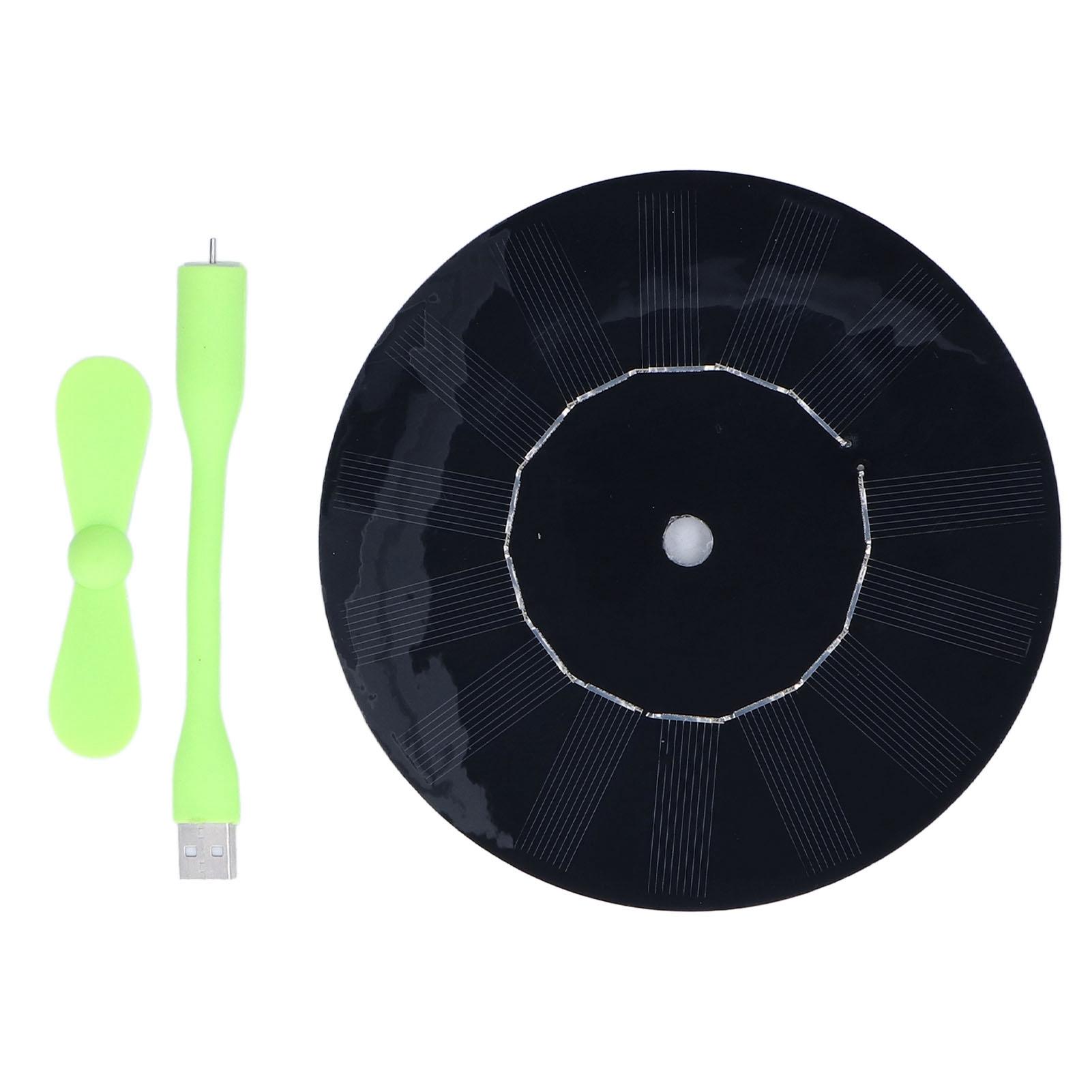 

Маленький USB-вентилятор для автомобиля, многофункциональный круглый автомобильный вытяжной вентилятор на солнечной энергии с монокристаллическим кремнием, 5 Вт