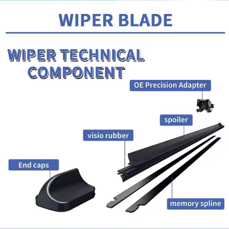 Wiper Blades For Volkswagen VW Touareg 7L 2003 - 2010 Front Rear Windshield Brushes Windscreen Car Accessories Cover Spring 2008