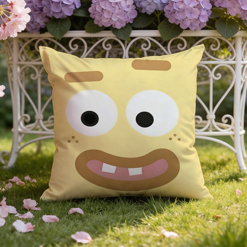 Style cute expression Cushion Cover Home  Car DualScene Pillow Cover Reversible for Premium Comfort