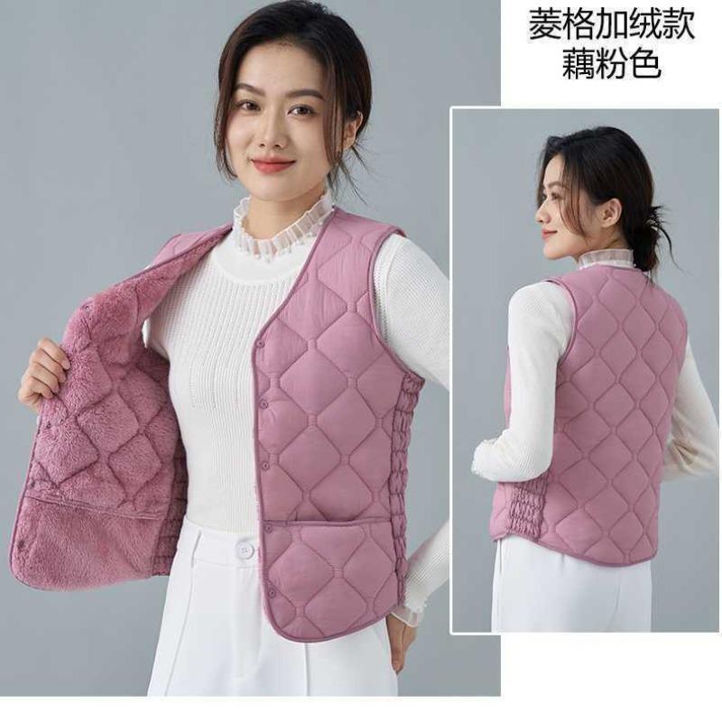 Autumn and winter new cotton vest inner wear women's light and slim short cold and warm inner tank vest
