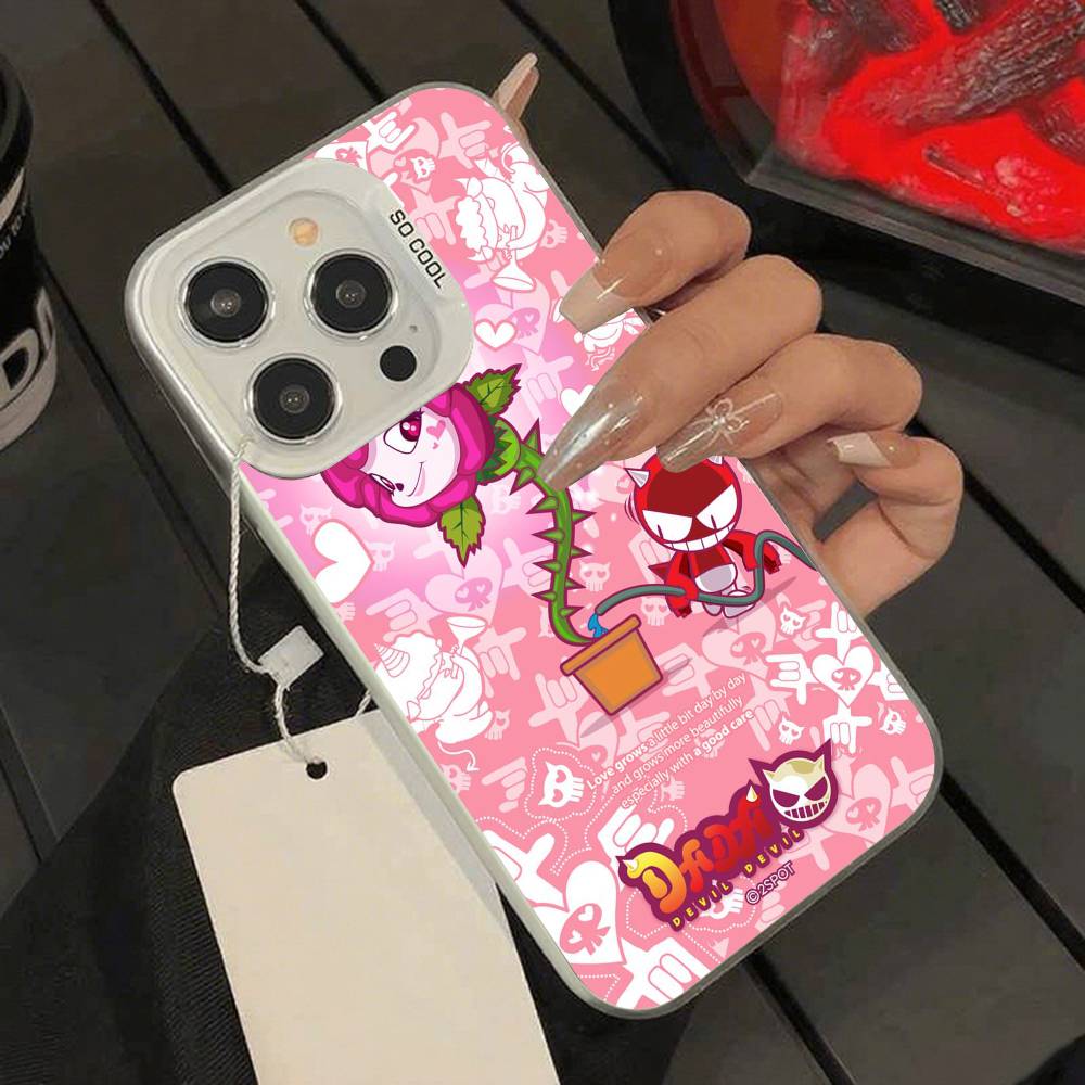 

DADA Devil Phone Case For IPhone 17 16 15 14 13 12 11 Pro Max Plus Color Shockproof Back Silver Cover iphone15pro