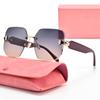 Fashion Large Frame Frameless Trimmed Sunglasses Anti-Ultraviolet Small Fragrant Sunglasses For Women And Men