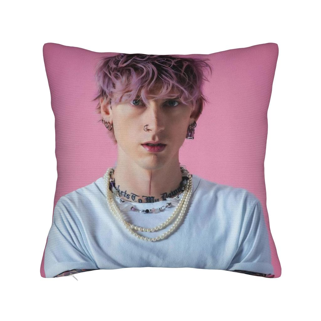 Decorative Pillow Cover MGK Lost Americana Tour 2025-2026 Merch Living Room Throw Pillow Case Cover Zipper Multi-Size