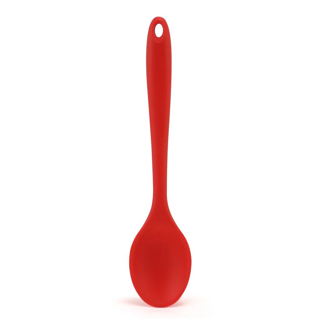 Long Handle Silicone Noodle Spoon Rice Salad Mixing Kitchen Teaspoon Denser Spoons, SaladSpoon, Seasoning SpoonTableware