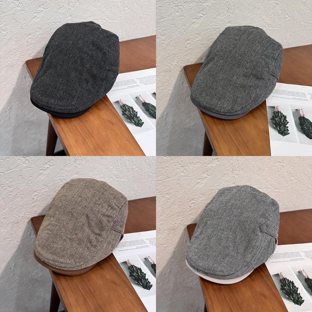 Stripes Fashion Beret Hat With Windproof Breathable Design For Gifts Winter