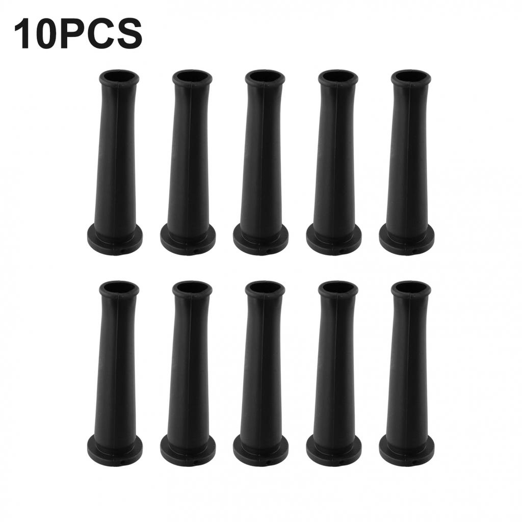 Protetor de cabo para esmerilhadeira angular, 10 peças, 9 mm/0,35 polegadas, preto