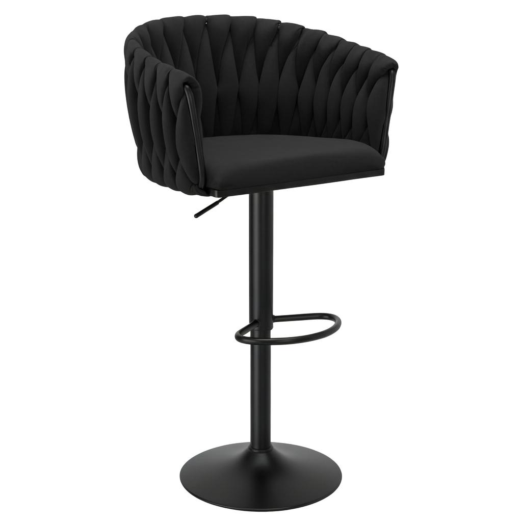 Barhocker Cofton Black Schwarzer Samt