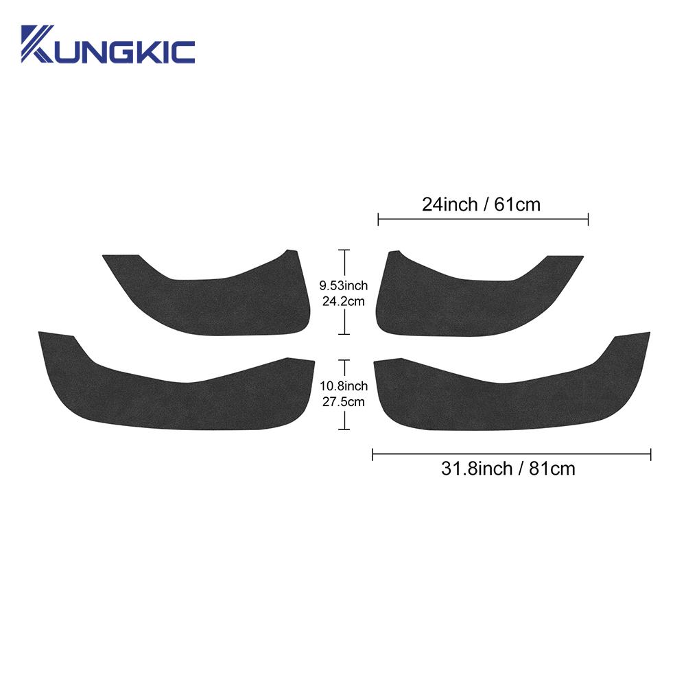 For Mazda 3 Axela 2019 2020 2021 2022 2023 2024 2025 LHD RHD Car Anti-kick Pad Suede Leather Carbon Pad Accessories Door Protect