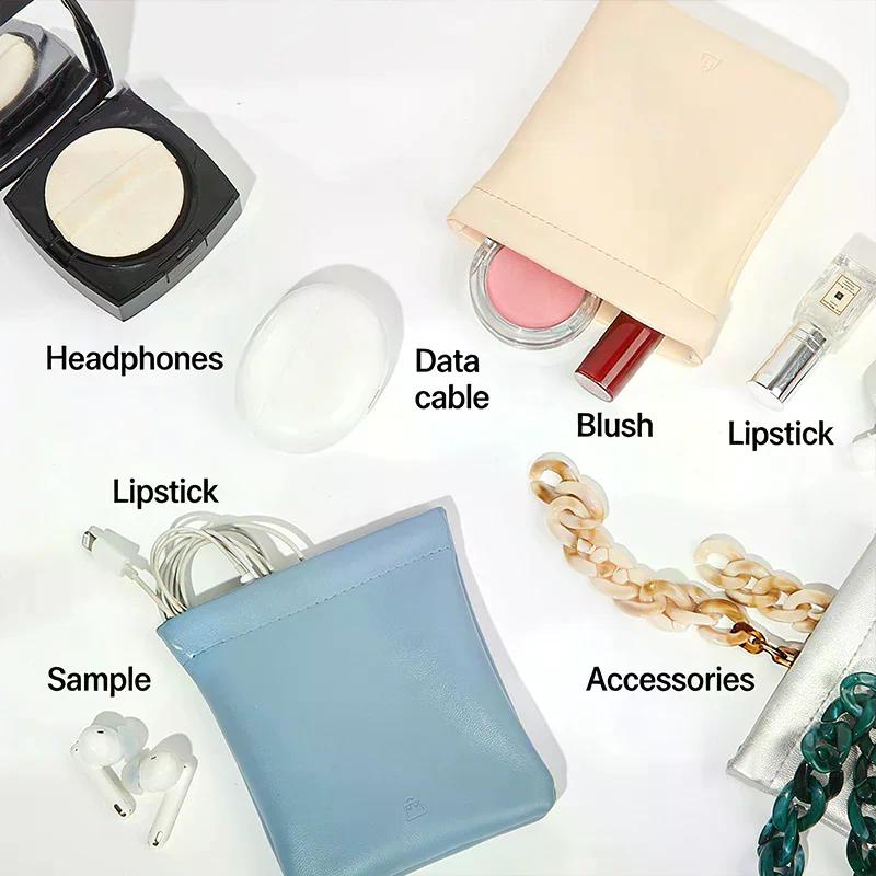 1pcs Jewellery Pouch Packaging Bag Soft PU Gift Bracelet Necklace Earrings Rings Storeage