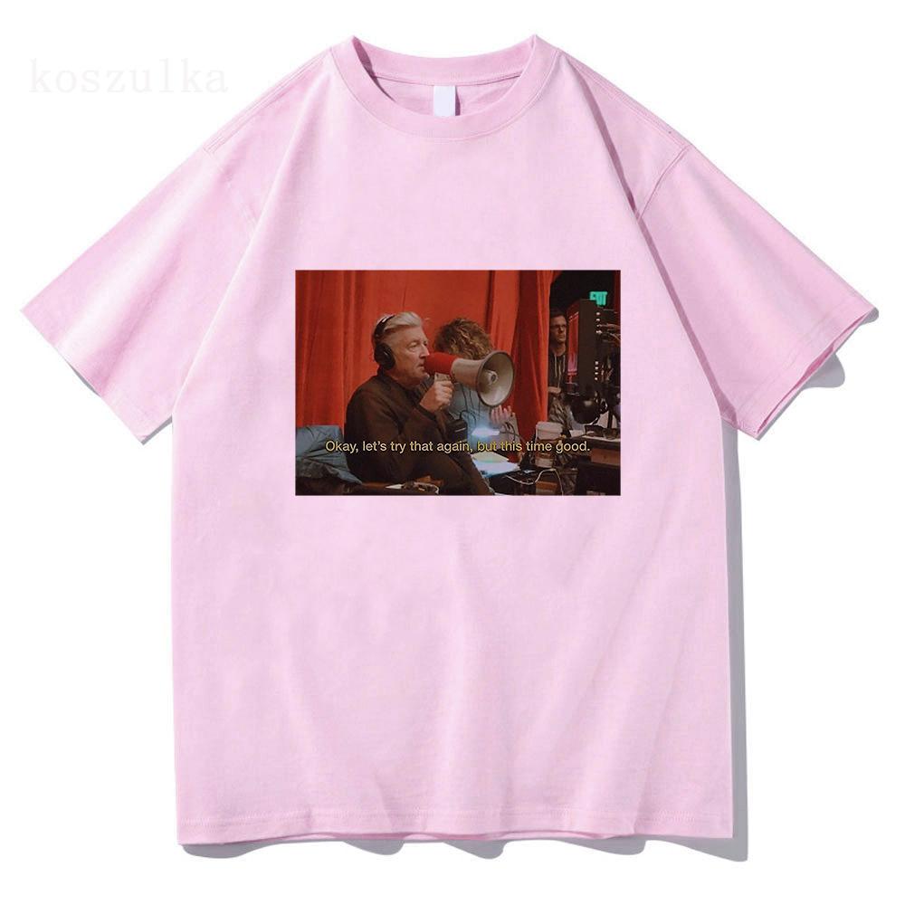 David Lynch Lustige T-Shirts Kurzarm Unisex T-Shirt Weich 100% Baumwolle T-Shirt Regular Grafik Unisex Unisex T-Shirt Streetwear Oberteile