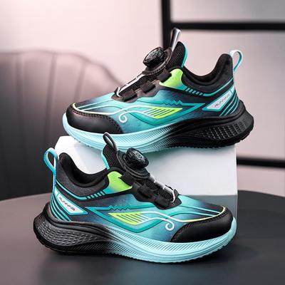 Youth Style Shoes Kids Lightweight Breathable Mesh Running Shoes Boys Girls Outdoor Indoor Sports Comfortable Slip-On Sneakers