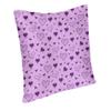 Custom Vintage Valentine Purple Hearts Pattern Throw Pillow Case Decor Home Nordic Cushion Cover Soft Pillowcase