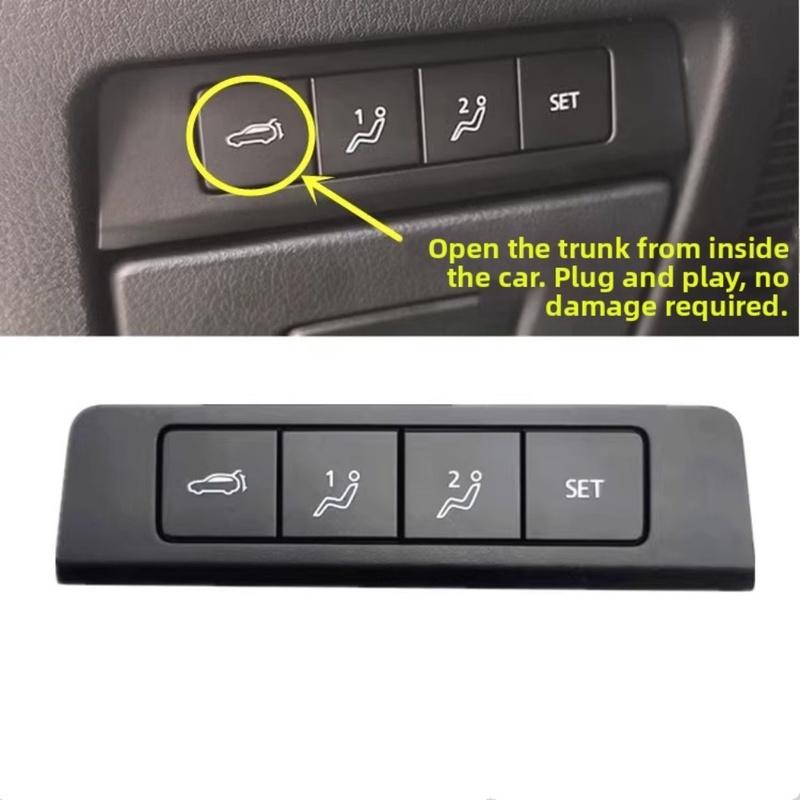 Car Interior Trunk Switch Button Replacement For Mazda 3 For CX-30 - DHB6-66180 Rear Tailgate Switch Button Black