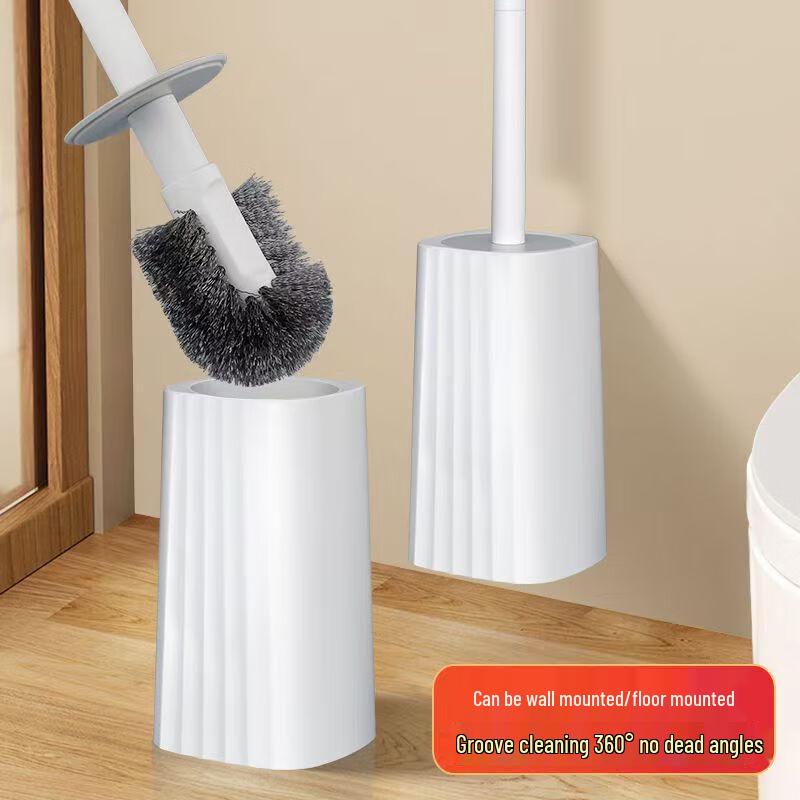 Wall-Mounted Toilet Brush with Holder