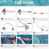 Professional Pool Maintenance Cleaner Heavy Type Pool Vacuum Brush Ergonomic Pool Maintenance Tool