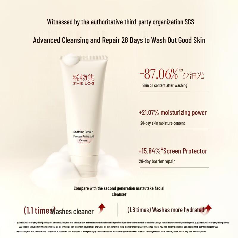 SHE LOG Matsutake Hydrating Cleanser & Facial Spray Set