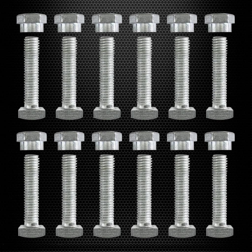 Ampper Replacement Battery Terminal Bolt and Shoulder Nut Set M8 Thread, M8 x 35 mm Shulder Nut and Square Head Bolt, Pack of 12 Sets