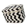 Makeup Bag Large Capacity Glossy Zipper Travel Cosmetic Bag with Sturdy Handle for Travel Outdoor Black White Cube