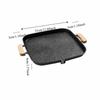 Aluminum Zinc Zinc Alloy Barbecue Tray with Oil Outlet Barbecue Plate Korean Square Grill Pan  Outdoor